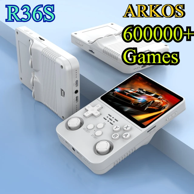 Console de jeu rétro BOYHOM 256G Open Source R36S - Écran IPS portable de 3,5 pouces, Linux ARKOS, console portable |   Meilleur cadeau pour les joueurs (options 64 Go/128 Go) 1