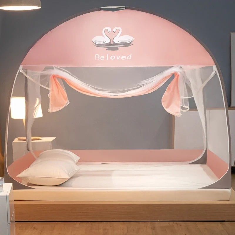 Mosquitero Para Cama Mosquitera Plegable Para Cama, Mosquitera De Viaje Portátil De Doble Puerta Con Fondo De Red Facil De Instalar Tienda De Campana Con Mosquitera Emergente 120 200 Cm Rojo Verde