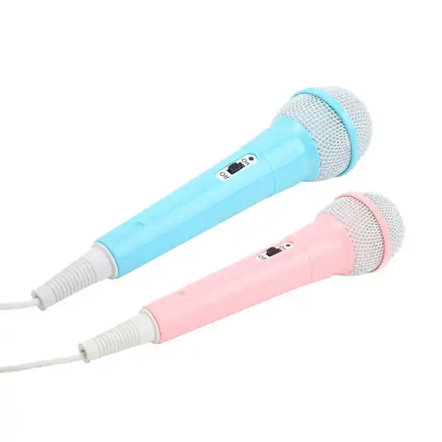 Microphone filaire pour enfants, prise jack 3,5 mm, microphone dynamique à  main pour enfants (rose) : : Instruments de musique et Sono