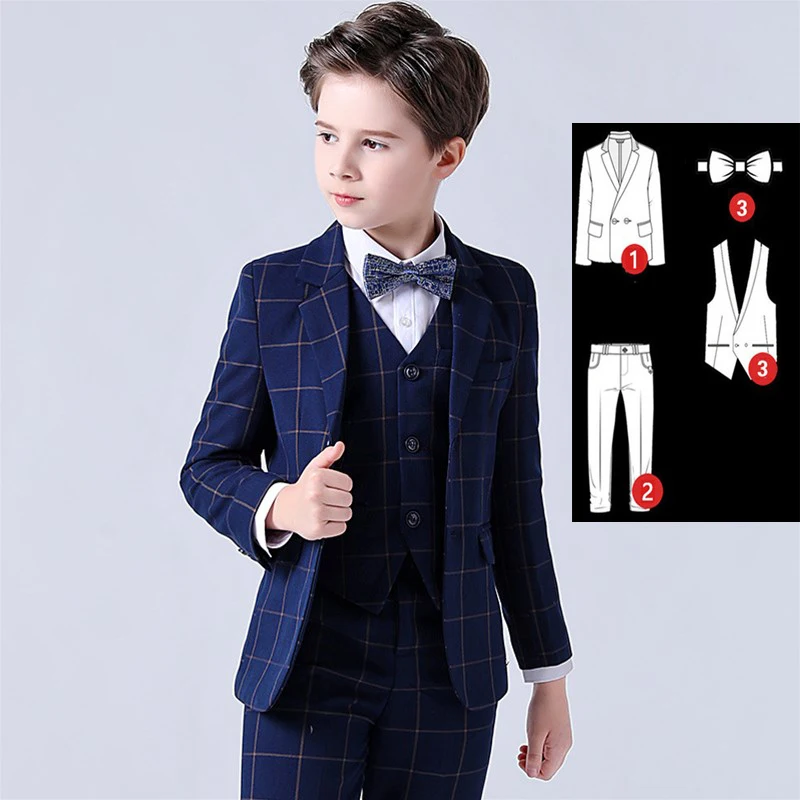 Coat Pants Vest Tie