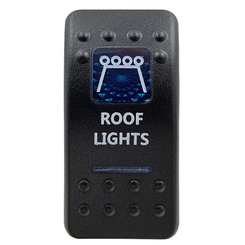 Blue LED Rocker Switch Button - Enhanced Interior Lights & Camper Accessories