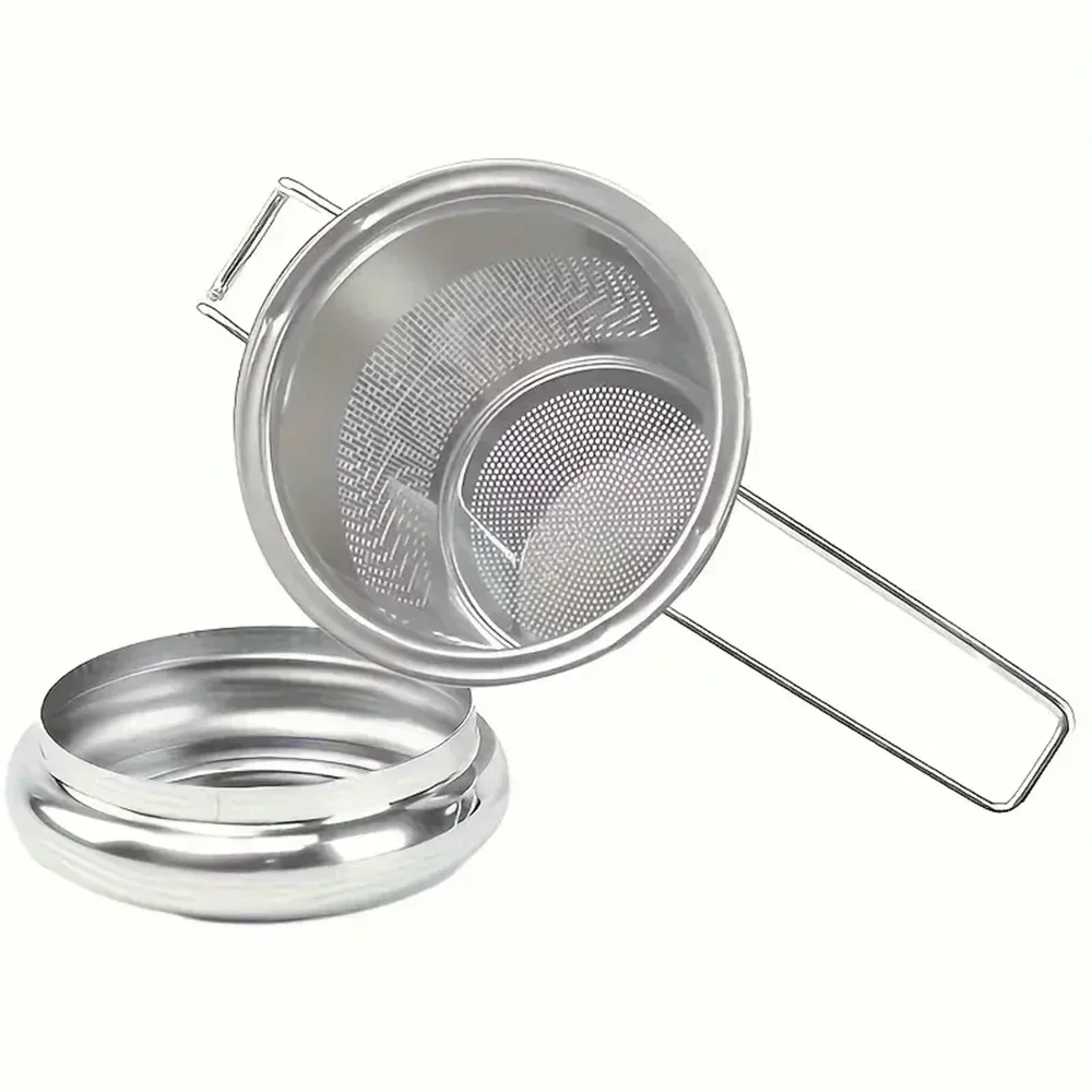 Stainless Steel Tea Filter Extended Folding Handle Loose Tea Drainer Lid Anti-Scald Multi-Purpose Strainer tea infuser,tea strainer,tea filter