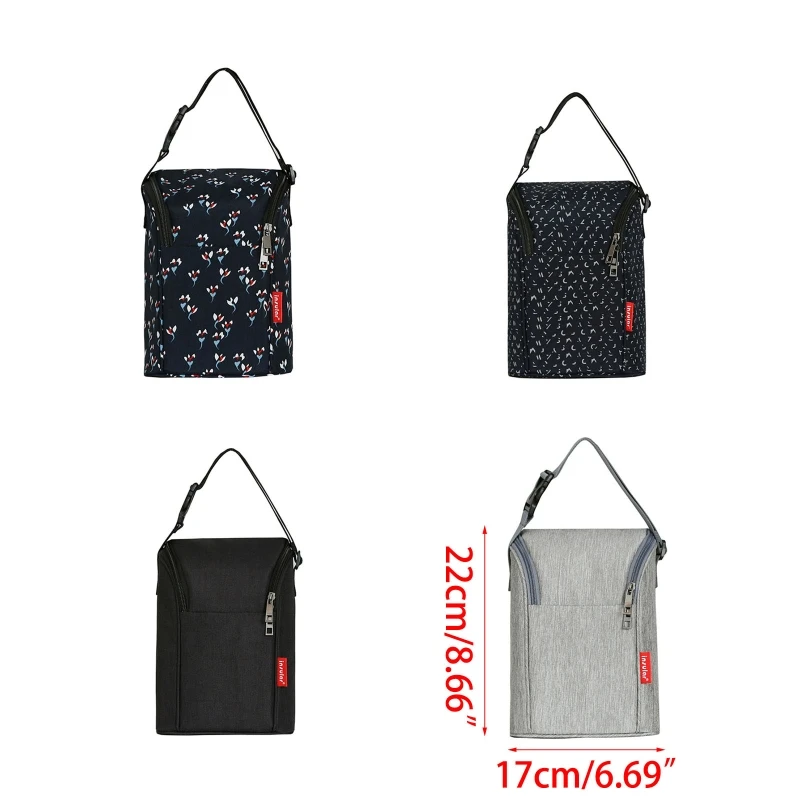Baby Bottle Bag Reusable Baby Bottle Tote Bag Breastmilk Storage Bag Waterproof Lunch Food Bag for Nursing Mom Daycare 6