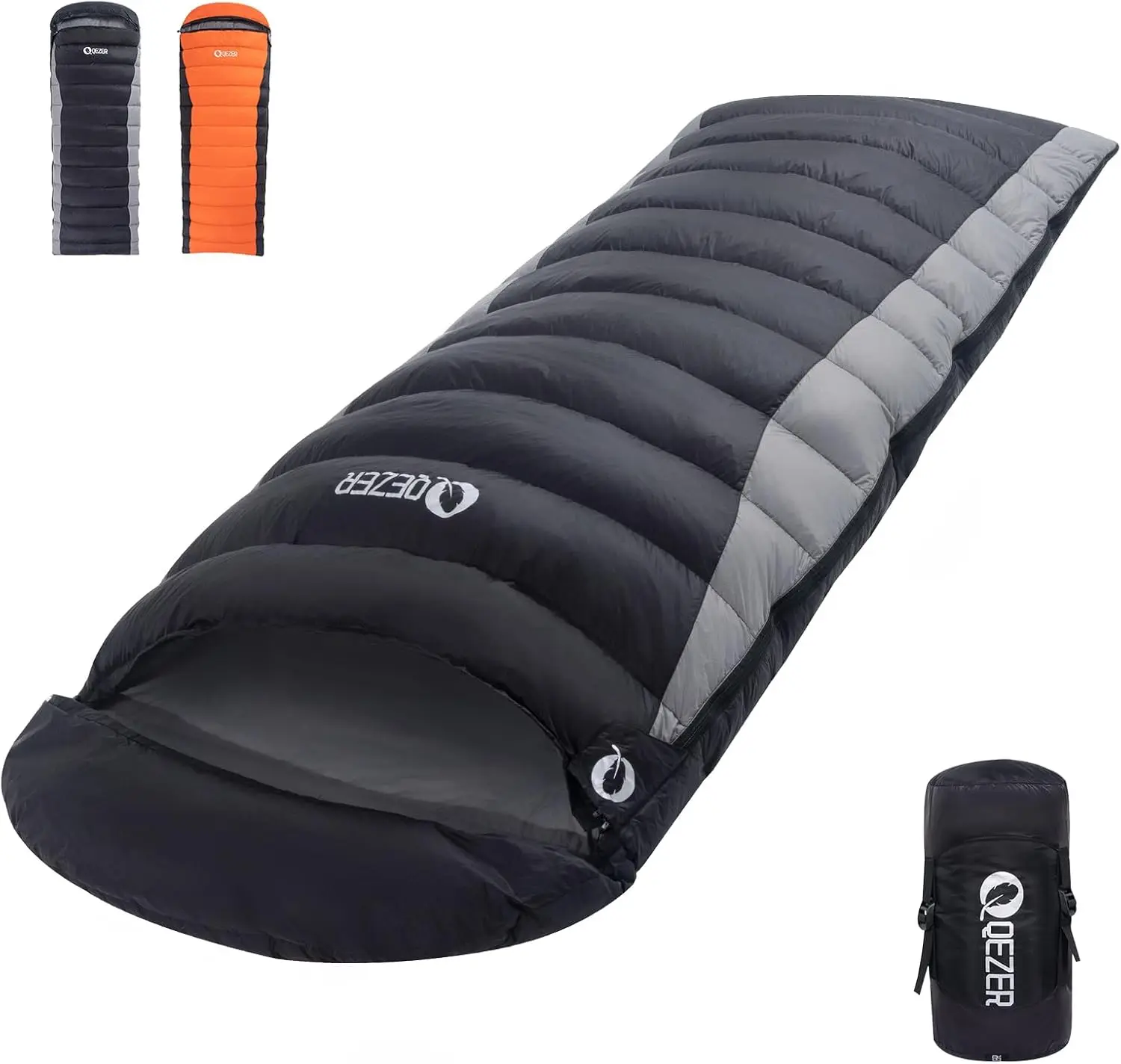 Sleeping Bag for Adults 600 Fill Power Cold Weather Bag Ultralight Sleeping with Compression Sack for Backpack
