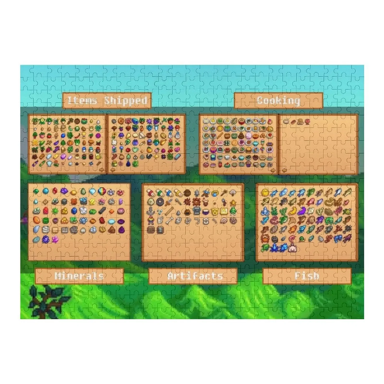 

Stardew Valley Item List Poster Jigsaw Puzzle Works Of Art Name Wooden Toy Personalized Toys Puzzle