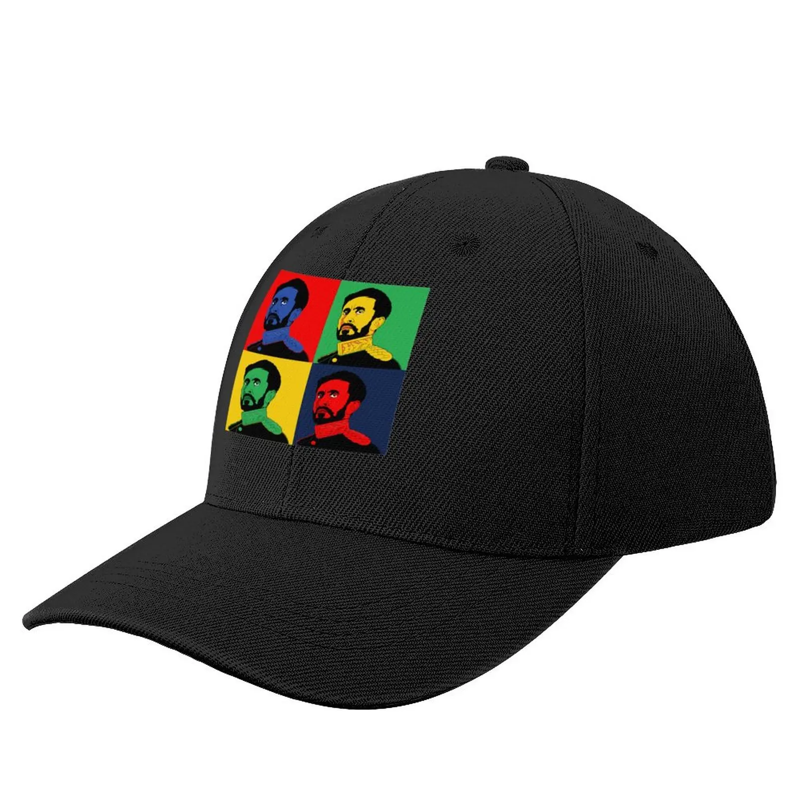 

Ras Tafari Makonnen Pop Art Portrait King Selassie I Baseball Cap fashion Hats Hats For Men Women'S