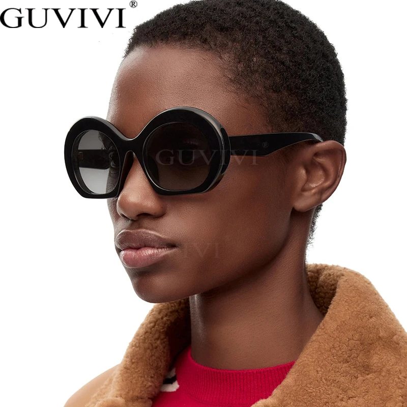 Oversized Round Irregular Women Fashion Sunglasses 2023 Luxury Brand