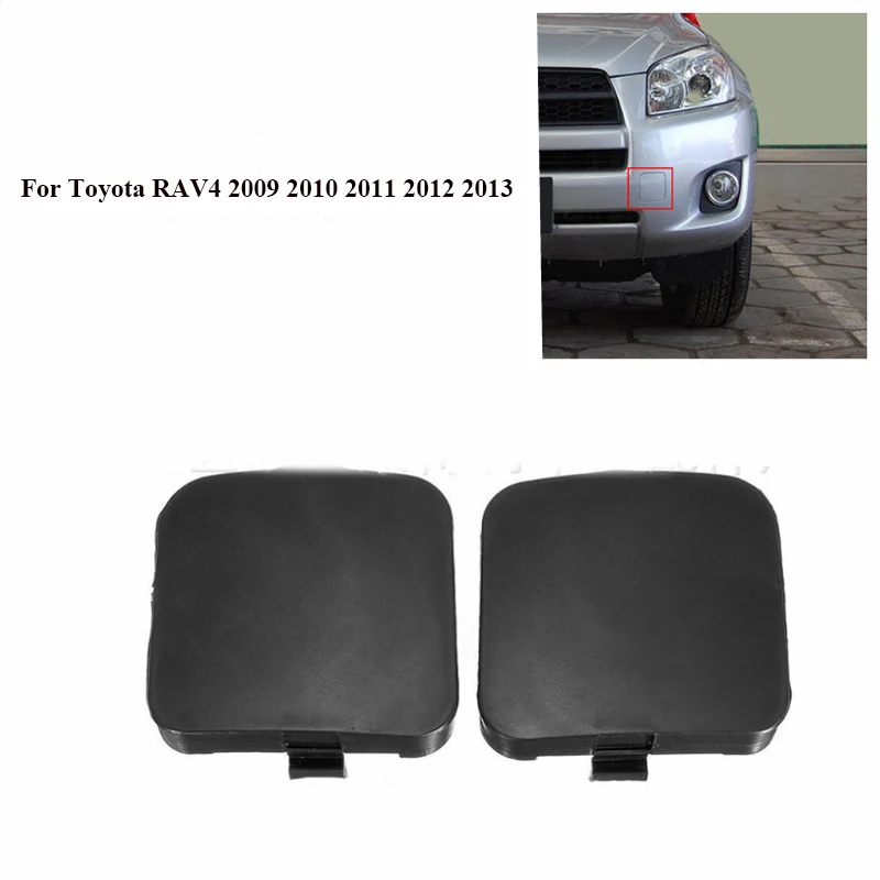 Toyota RAV4 2009-2013 Front Bumper Tow Hook Eye Cover Cap Plastic Tow Hook Cover 1 Pair Front Bumper Cover Car Rear Bumper Hook Cover