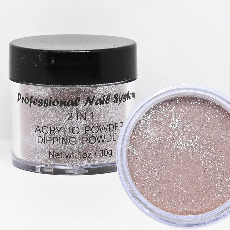 1 Oz Acrylic Powder French Manicure Dust Professional NUDE Glitter Acrylic Nail Dust for Extend/Sculpture/Build Nails Dip Powder nail powder acrylic nail powder