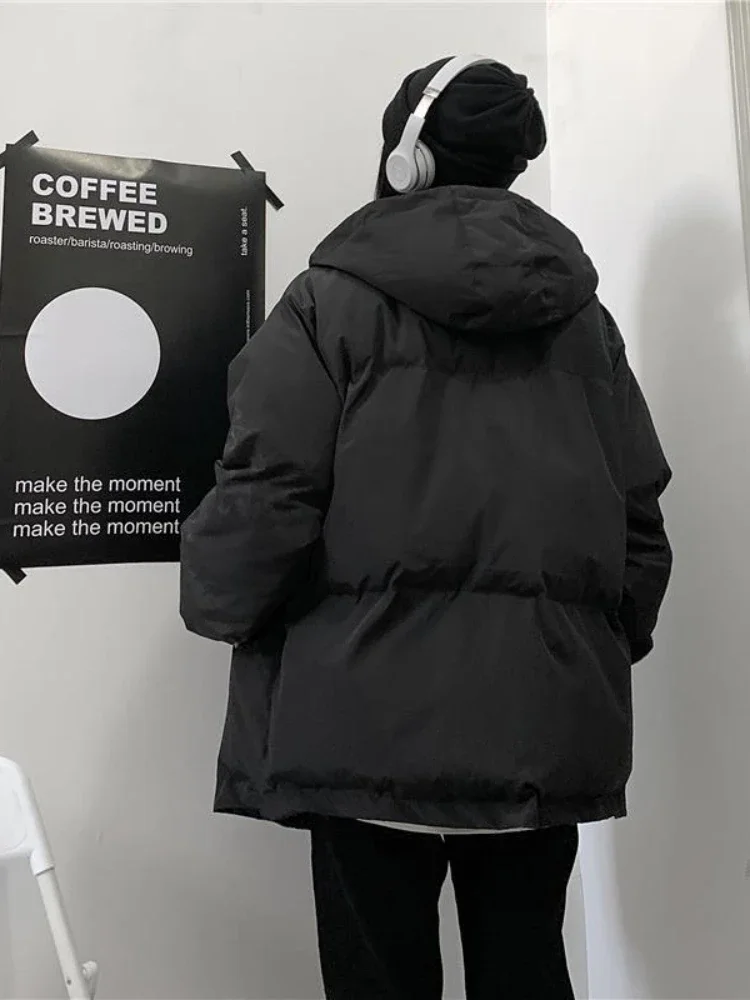 Nicemix Korean Black Thickened Bread Coat Winter 2023 New Oversize