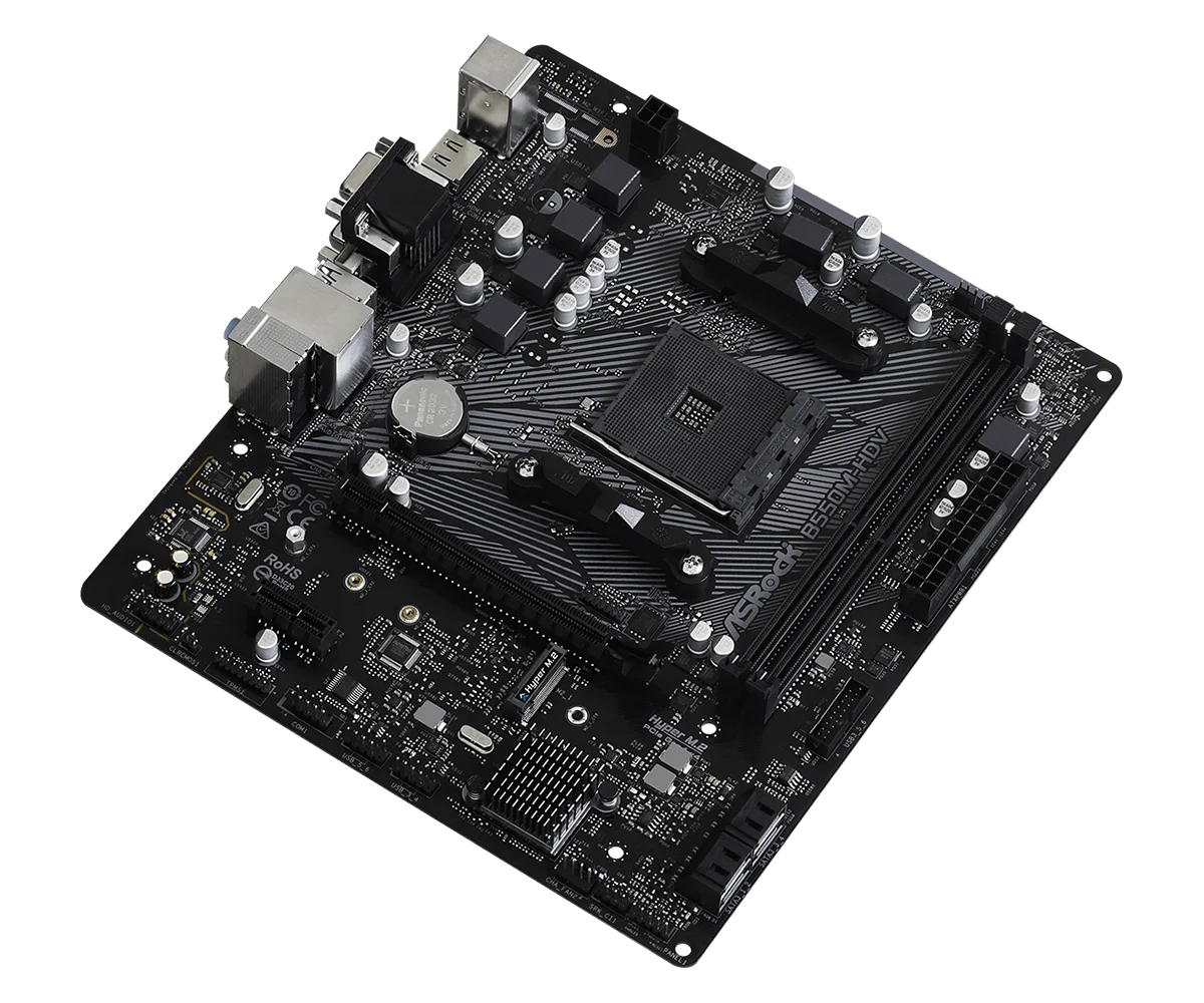 ASROCK B550M-HDV AMD B550 AM4 Motherboard For AMD Ryzen 7/5