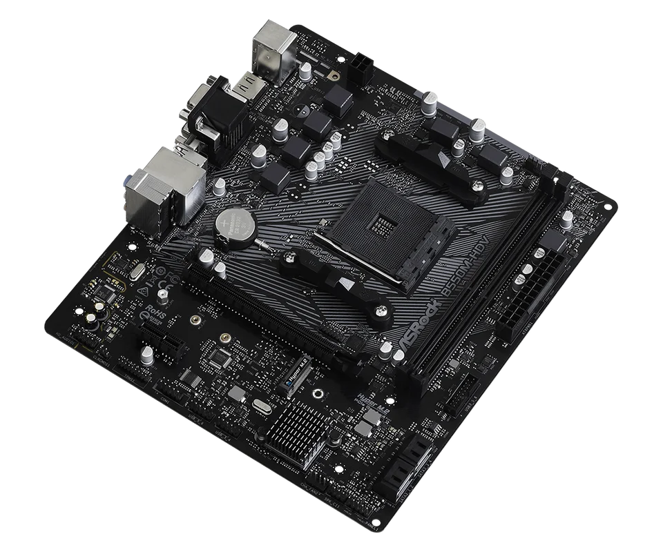 ASROCK B550M-HDV AMD B550 AM4 Motherboard For AMD Ryzen 7/5/3