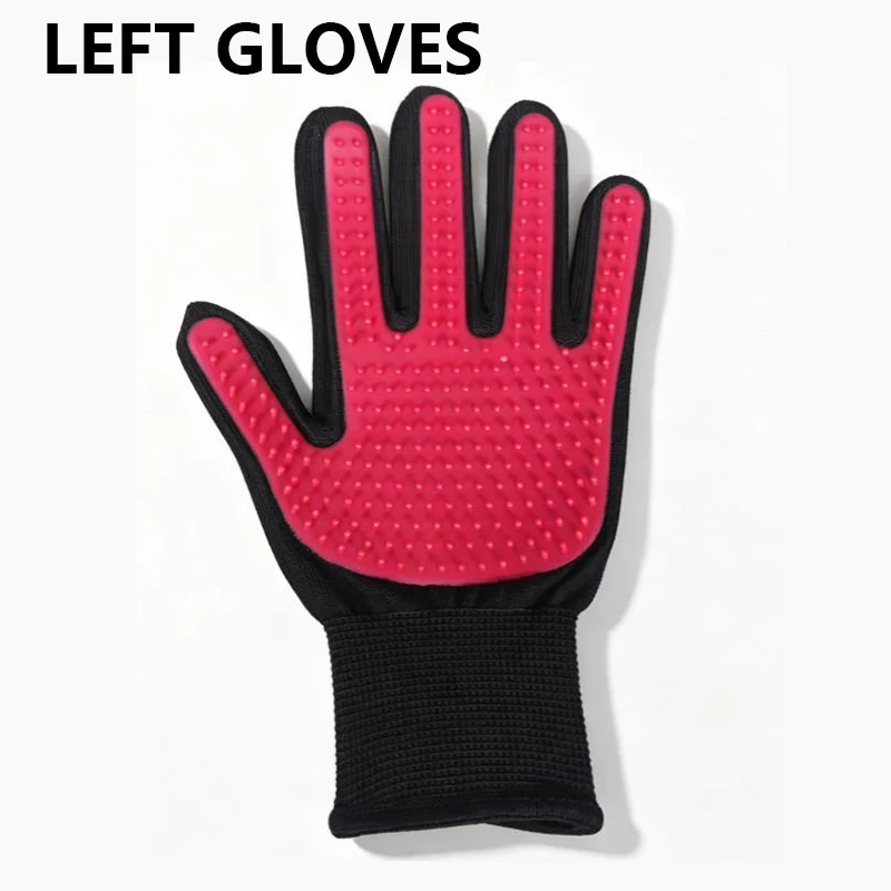 Pet Hair Remover & Grooming Massage Gloves