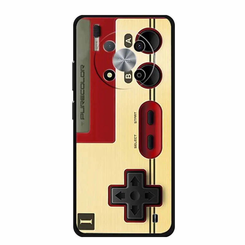 Luxury Soft Silicone TPU Phone Cover with Cartoon Floral Design - Protective Case