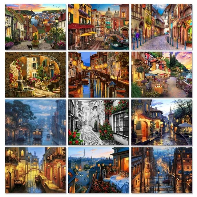 PhotoCustom 60x75cm Paint by numbers Handpainted Canvas painting Scenery Painting  by numbers For adults Home decor - AliExpress