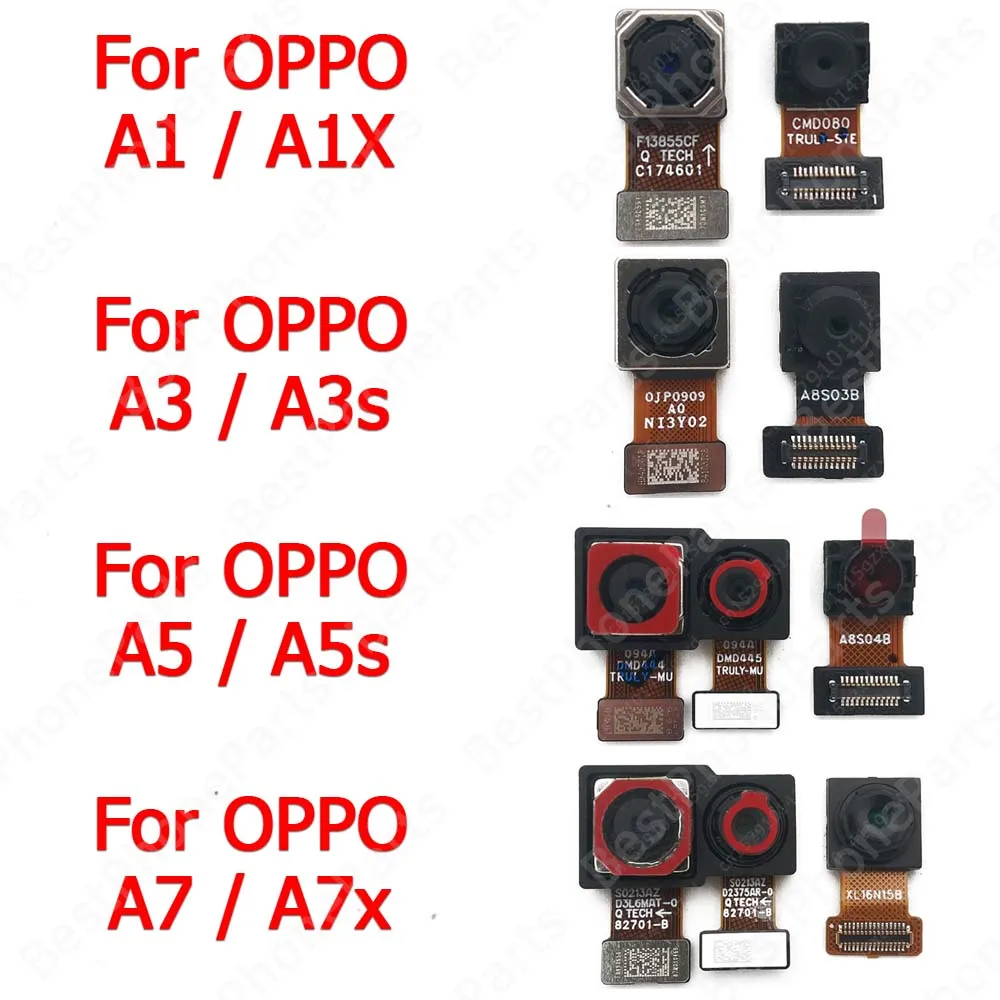 

For OPPO A1 A1x A3 A3s A5 A5s A7 A7x Front Big Back View Rear Selfie Facing Camera Module Repair Replacement Spare Parts