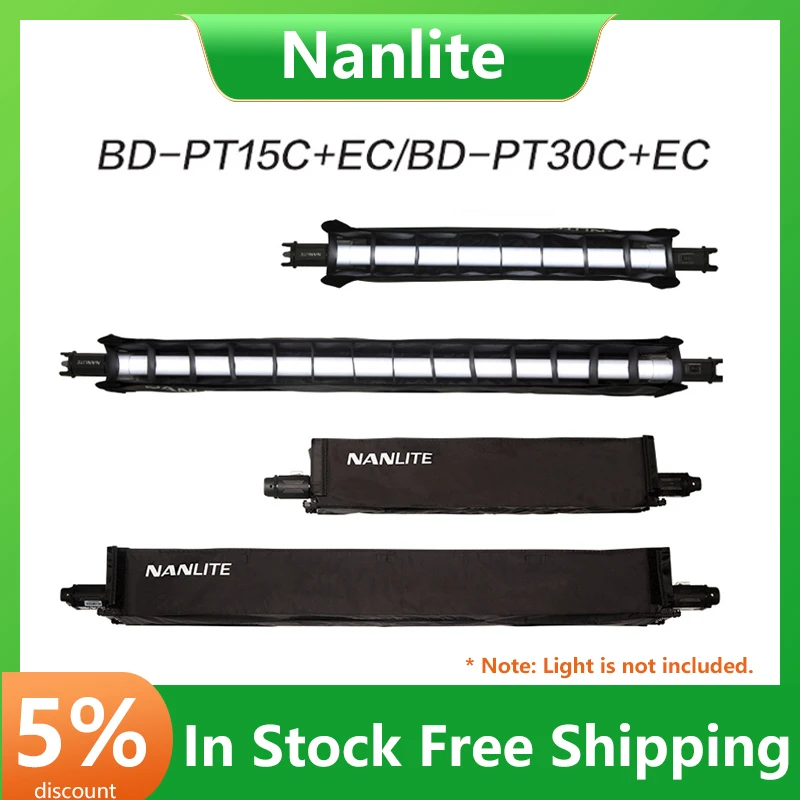 Софтбокс Nanlite Pavotube 15C 30C, фотолампа со встроенной сеткой в виде сот для Nanguang, 77 см, 117 см, фотолампа