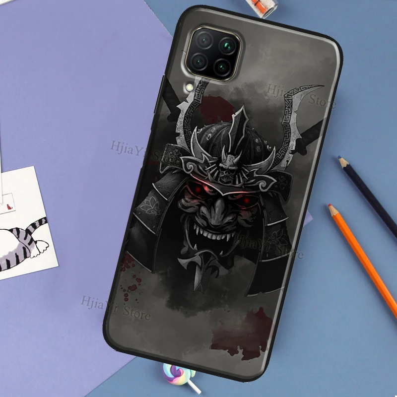 Oni Samurai Mask Design Phone Case - Sleek and Protective Cover
