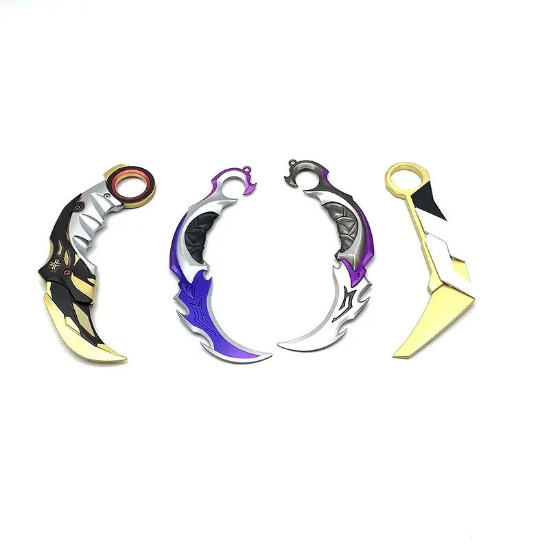 Valorant Championships Karambit Metal Model EP5 Prime Vandal Claw Knife Alloy Craft Model Game Jett Kunai Collectible Toys Knife 6