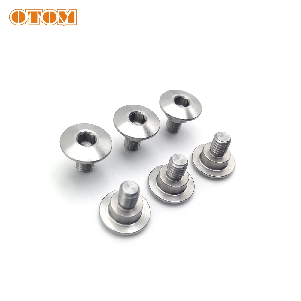 OTOM Fork Guard Bolts Stainless Steel Motorcycle Front Shield Bolt Screw Nut Cover For HONDA CRF CR125 CRF250RX CRF450X CRF450RX