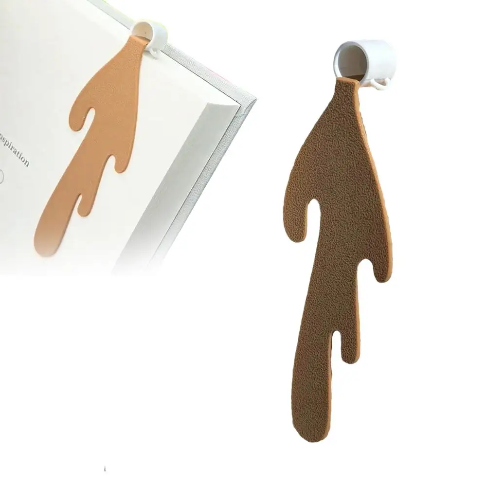 유출 커피 북마크 귀여운 북마크 재미있는 북마크 코너 마커, 독서용 코너 북마크, 독특한 유출 Cof G2k8