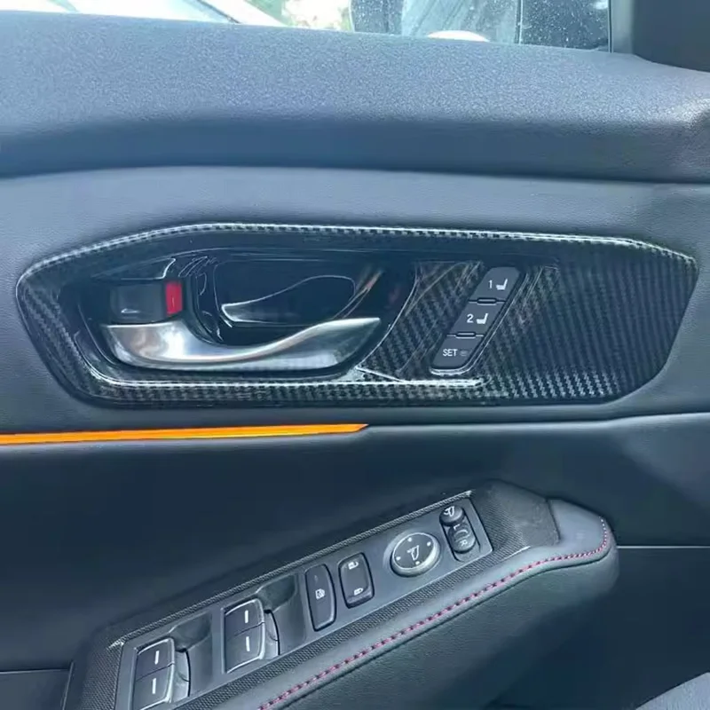 

Внутренняя дверная ручка из углеродного волокна для Honda Accord 2023 2024 11Th ABS Chrome