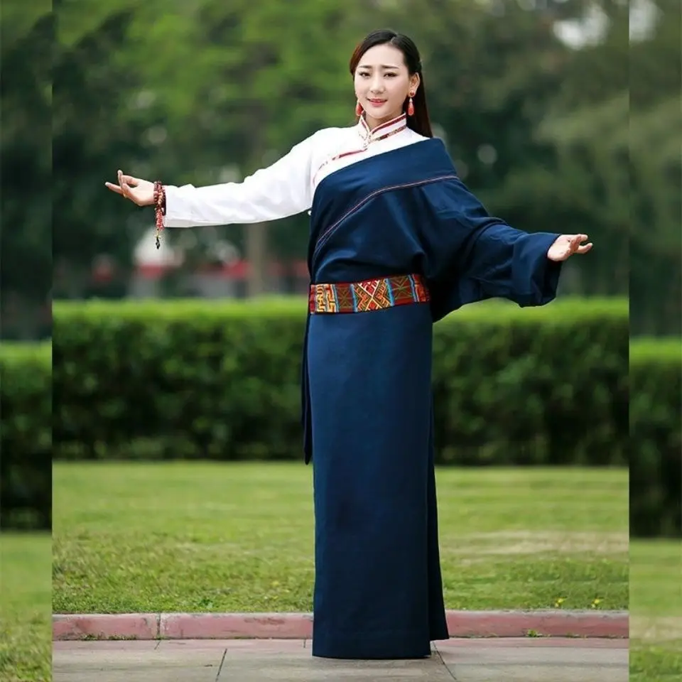 New women's clothing Tibetan robe Kangba ethnic clothing single-piece women's