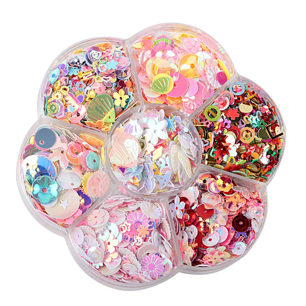Stylish Sequin PVC Loose Sequins Crafts Paillettes For Sewing Wedding Decoration DIY Accessories sequin embroidery accessories sequin sewing accessories sequins for crafts sequins accessories