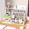 1PCS Desk Organizer Pen Holder MeshPencil Holder Large capacity MetalDesktop Storage Box for Office andSchool supplies 3