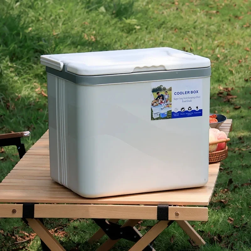 Portable Insulated Camping Cooler Picnic Outdoor Food Storage Fridge Big Capacity Freezing Box Trips Keep Fresh Tool