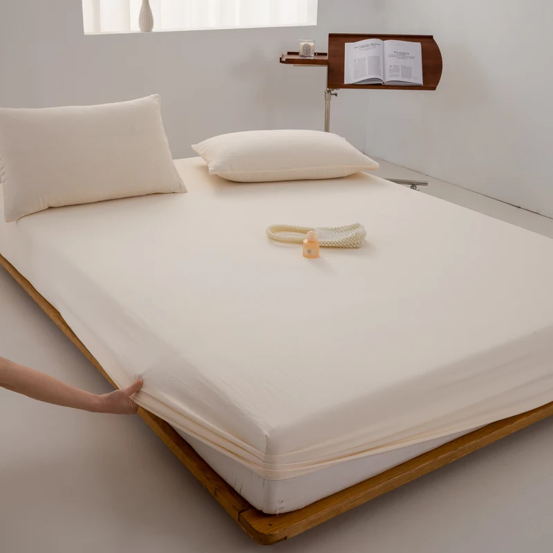 Luxurious Soft Cotton Fitted Bed Sheet with Elastic Band - Premium Mattress Cover