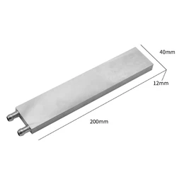 Aluminum Multi-Size CPU & GPU Radiator Cooler for Efficient Heat Dissipation (40x200mm)
