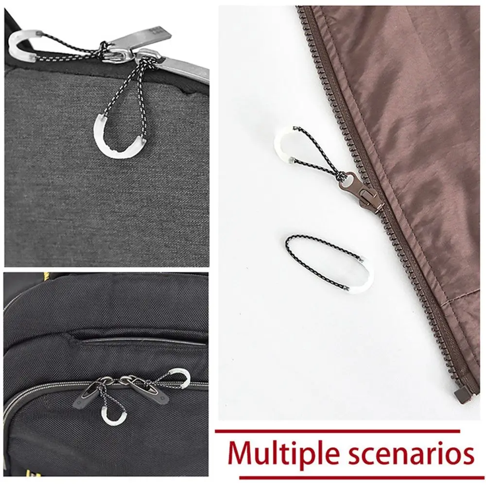 Zipper Clip 10Pcs Luminous Ultra-Bright Glow Ideal kit Markers Coats Jackets Rucksacks Ends Lock Zips Tent Zippers