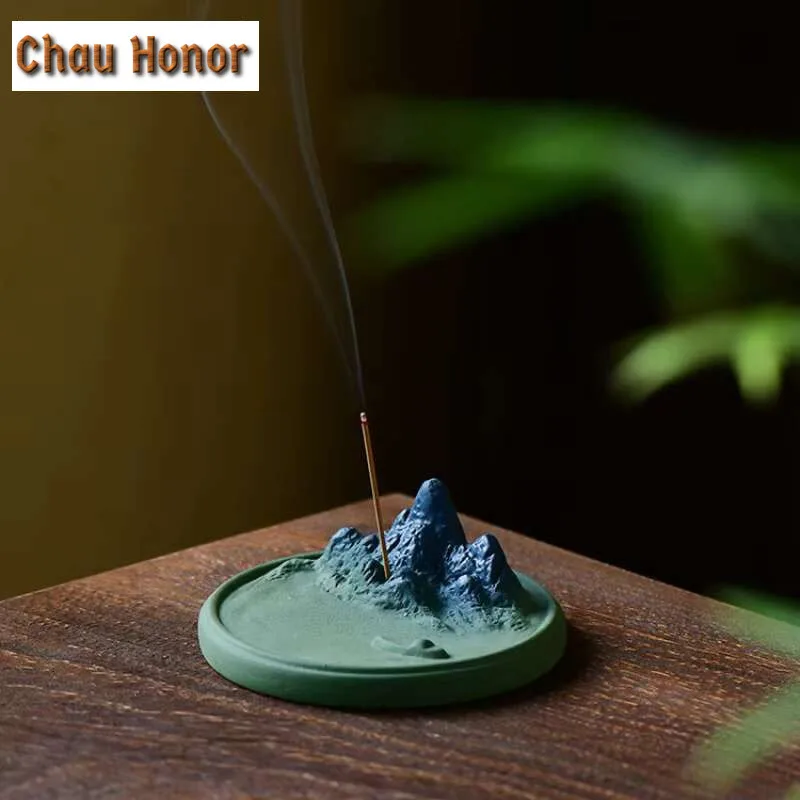 Creative The Vast Land Incense Sticks Inserted Incense Holder Retro Diffuser Smell Distributor Zen Censer Burner Holder Ornament