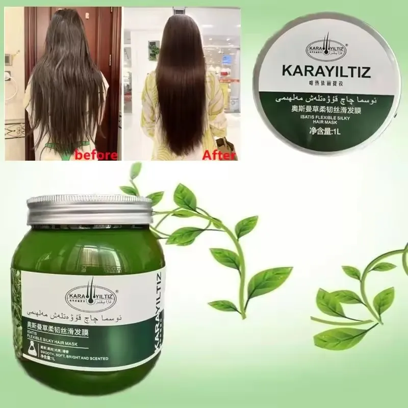 USMA Botanical Hair Mask Deep Repair & Anti-Hair Loss Treatment 1000ml Nourishing for Damaged & Dry Hair Plant Extract