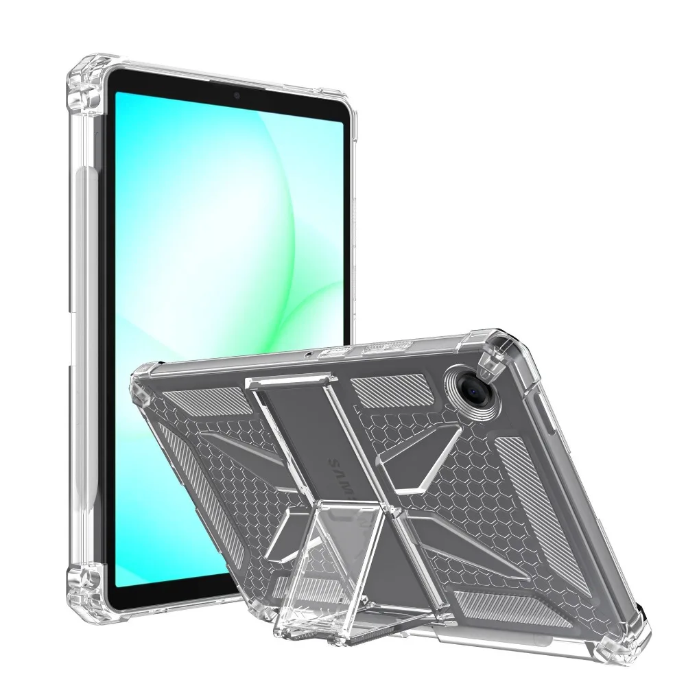 Enhanced Clear Soft TPU Stand Tablet Case Cover