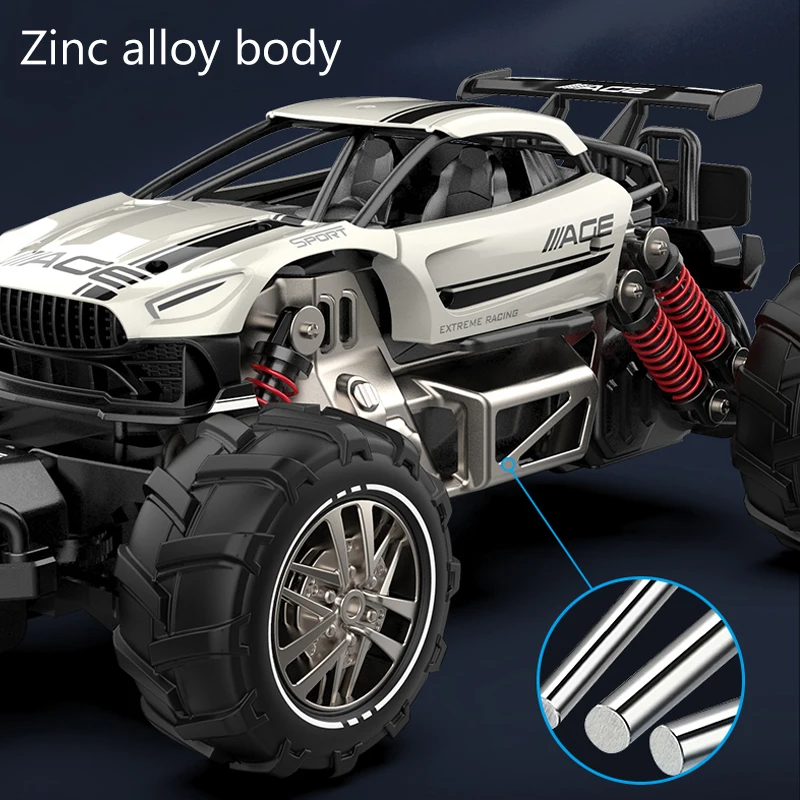 RC Cars RC Trucks 2.4GHz RC Cars 1:14 Remote Control Alloy Car 20+ Km/h High Speed Off Road Rc Truck All Terrains Toys Racing Car For Boys Girls