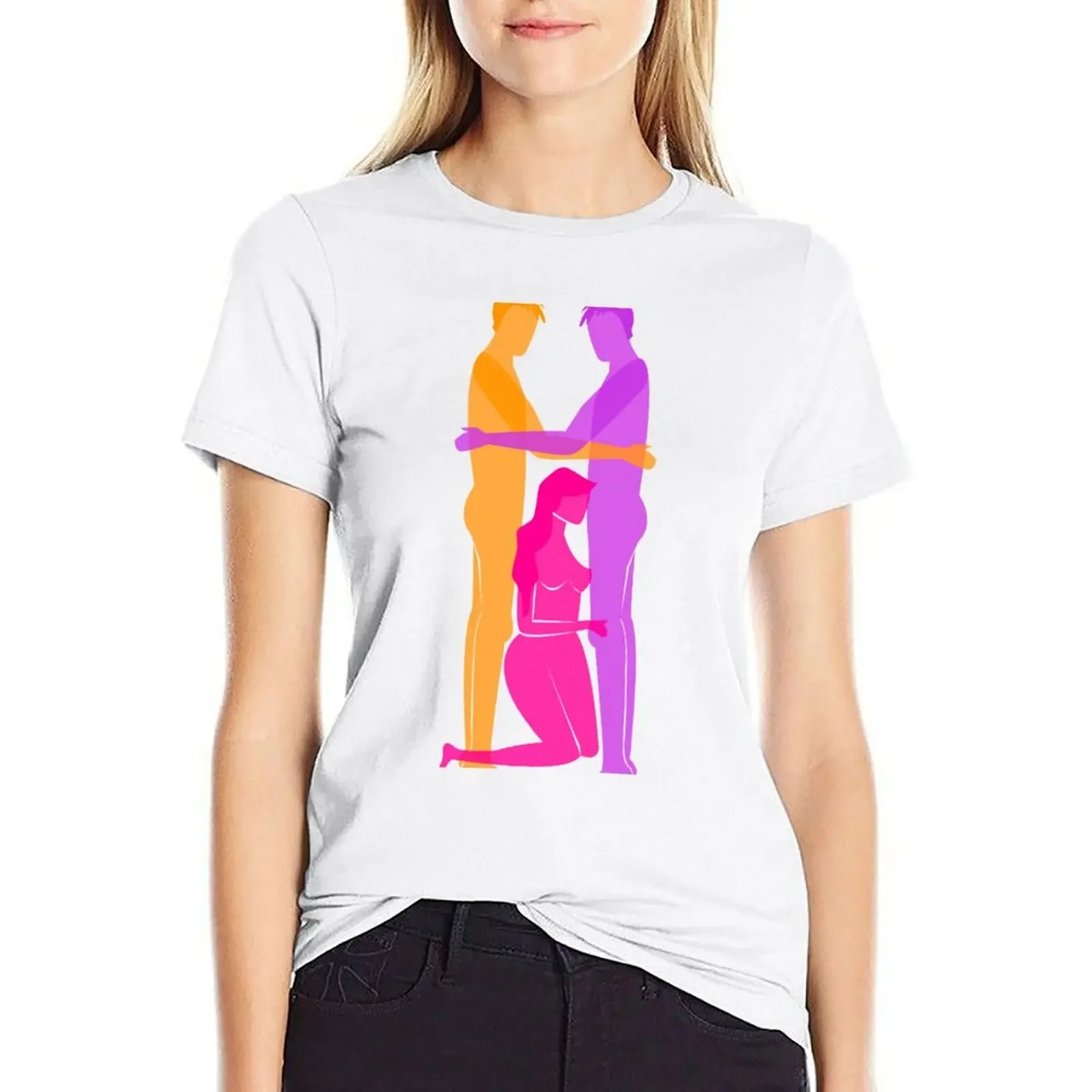 

Threesome T-shirt cute tops vintage clothes cute clothes woman t shirt