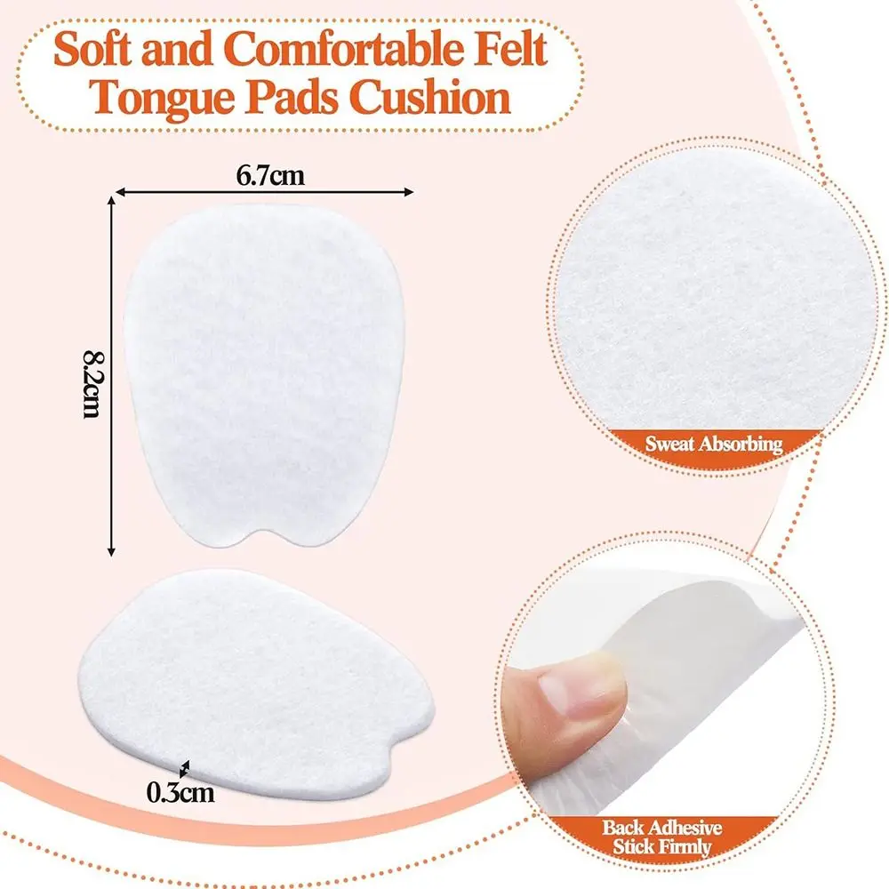 Tongue Pads for Shoe Non Slip Tongue Cushion Insert for Loose Shoe Heel Pads Replacement Filler(1pair)