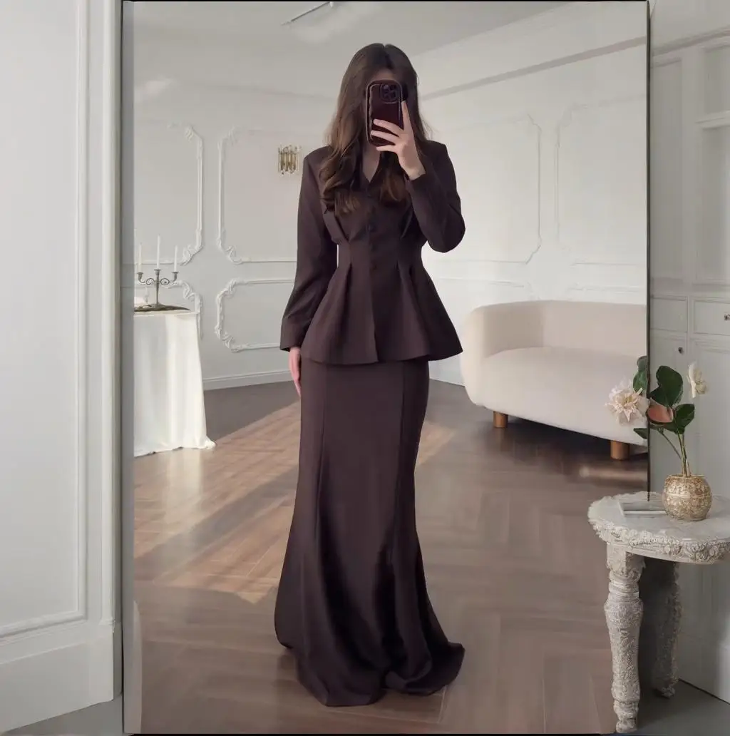 شيك سليم صالح التنانير 2 قطعة مجموعة النساء الخامس...