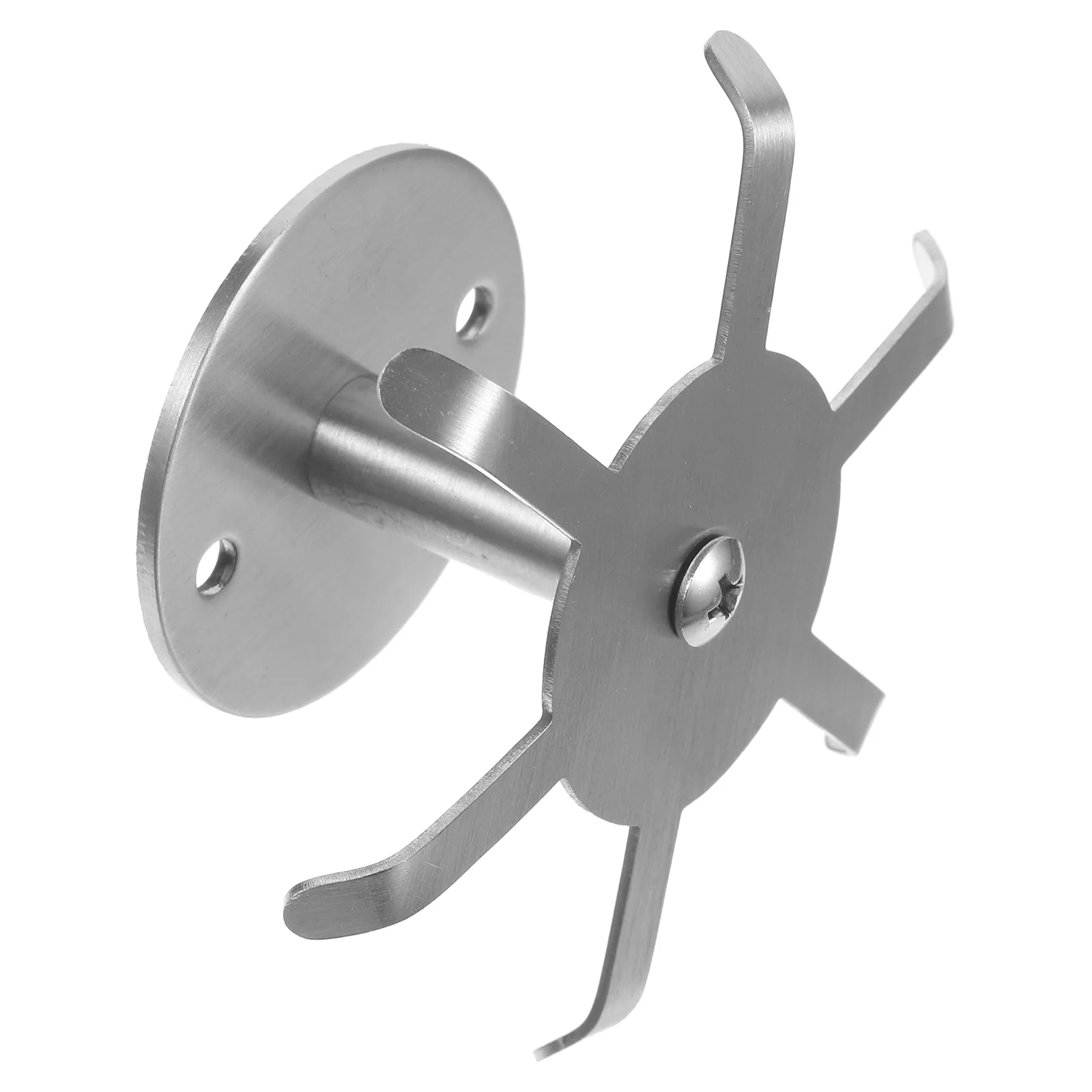 Six Claw Swivel Hook Under Cabinet Multi-functional Wall Hanging Utensil Holder Stainless Steel Spoon Rotating Hangers