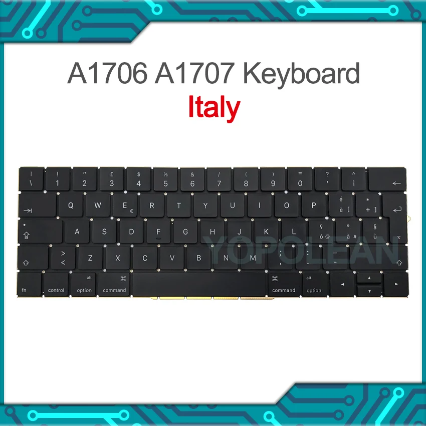 Новая итальянская сменная клавиатура для Macbook Pro Retina 13 дюймов A1706 15 A1707 конец 2016
