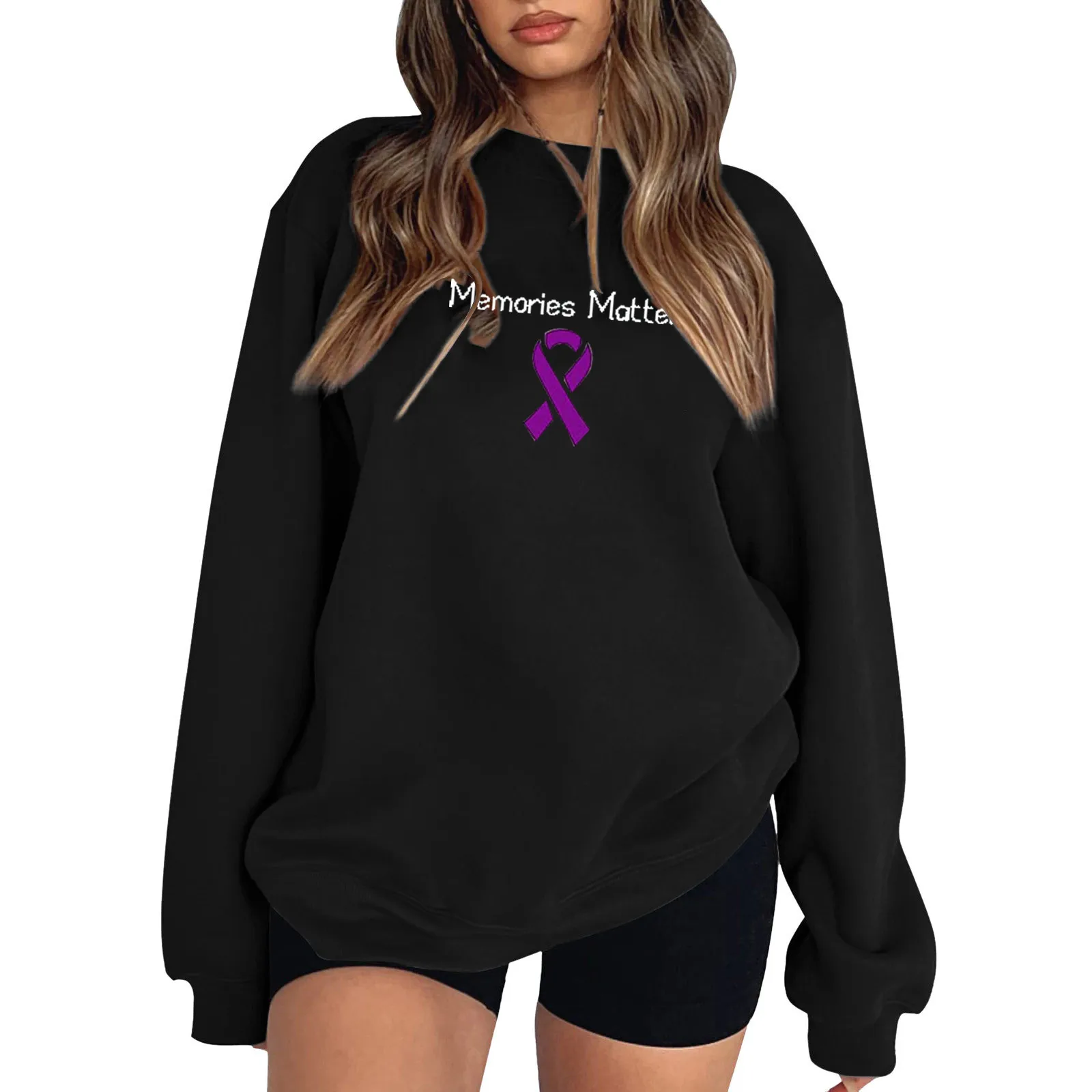 

Womens Autumn And Winter Casual And Comfortable Temperament Sports Round Neck Long Sleeved vintage Korean style casual