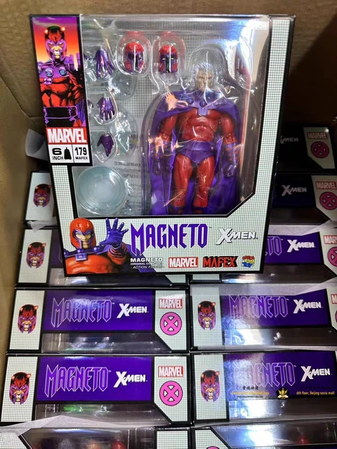 In Stock Mafex No.179 128 Magneto Original Marvel Comic Ver 