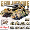 2024 WW2 Military Vehicle Tank 8in1 Airplane Truck Model Building Blocks DIY Bricks Kids Construction Toys Gifts for Boys Adult 5