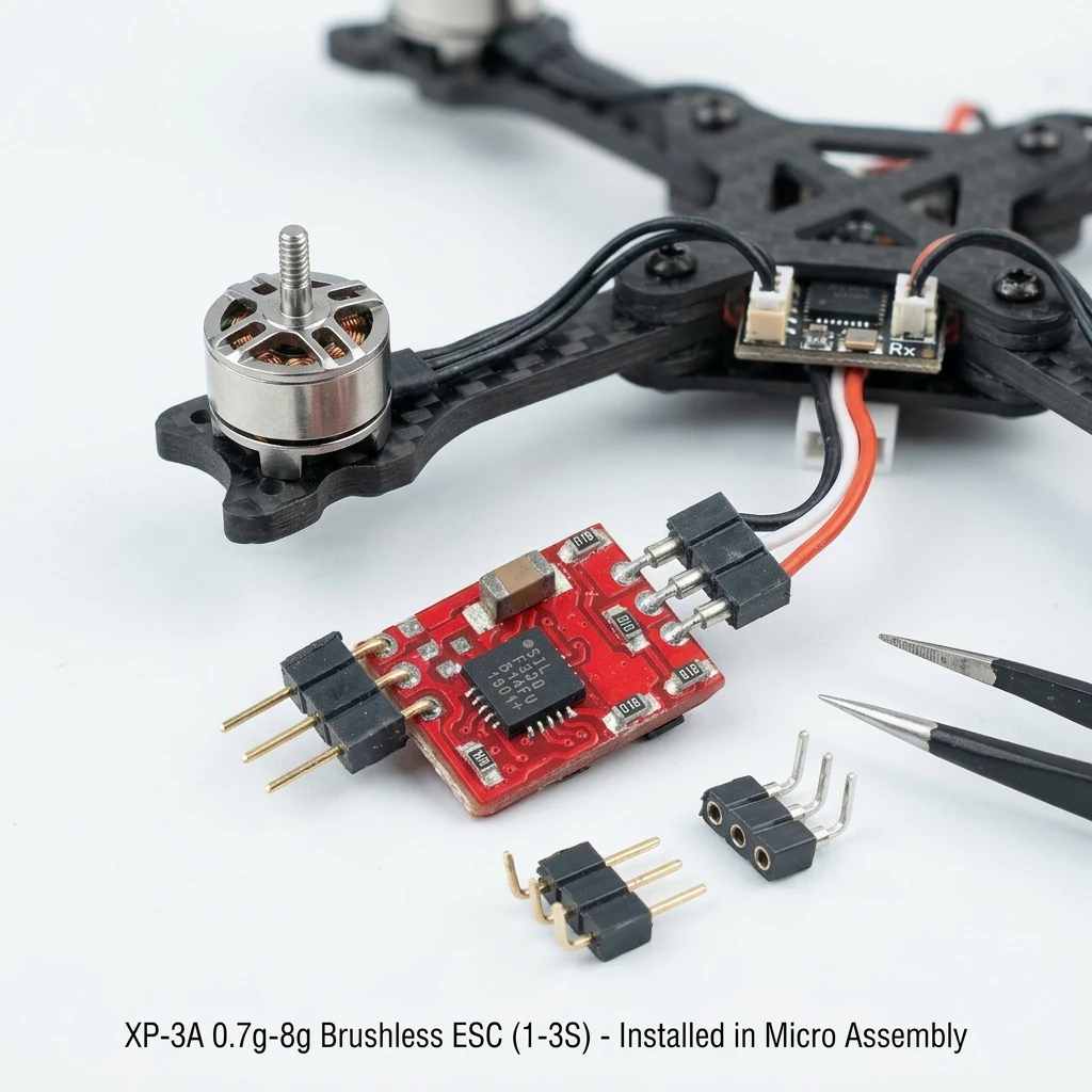 Contrôleur ESC 12A/7A/3A pour RC Hélicoptère Drone BEC