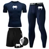New MMA T-shirts+Pants Set Jiu jitsu Rashguard Men Bjj Muay Thai Jerseys Long Sleeve Boxeo Clothing Gym rshirt Tops Pants Shorts 3