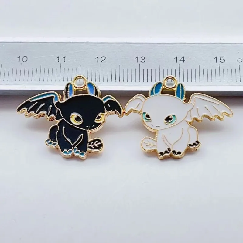 

10pcs Alloy Dripping Charm Pendant Cartoon Anime Earring Pendant DIY Keychain Charm Bracelet Jewelry Accessories Enamel Charms