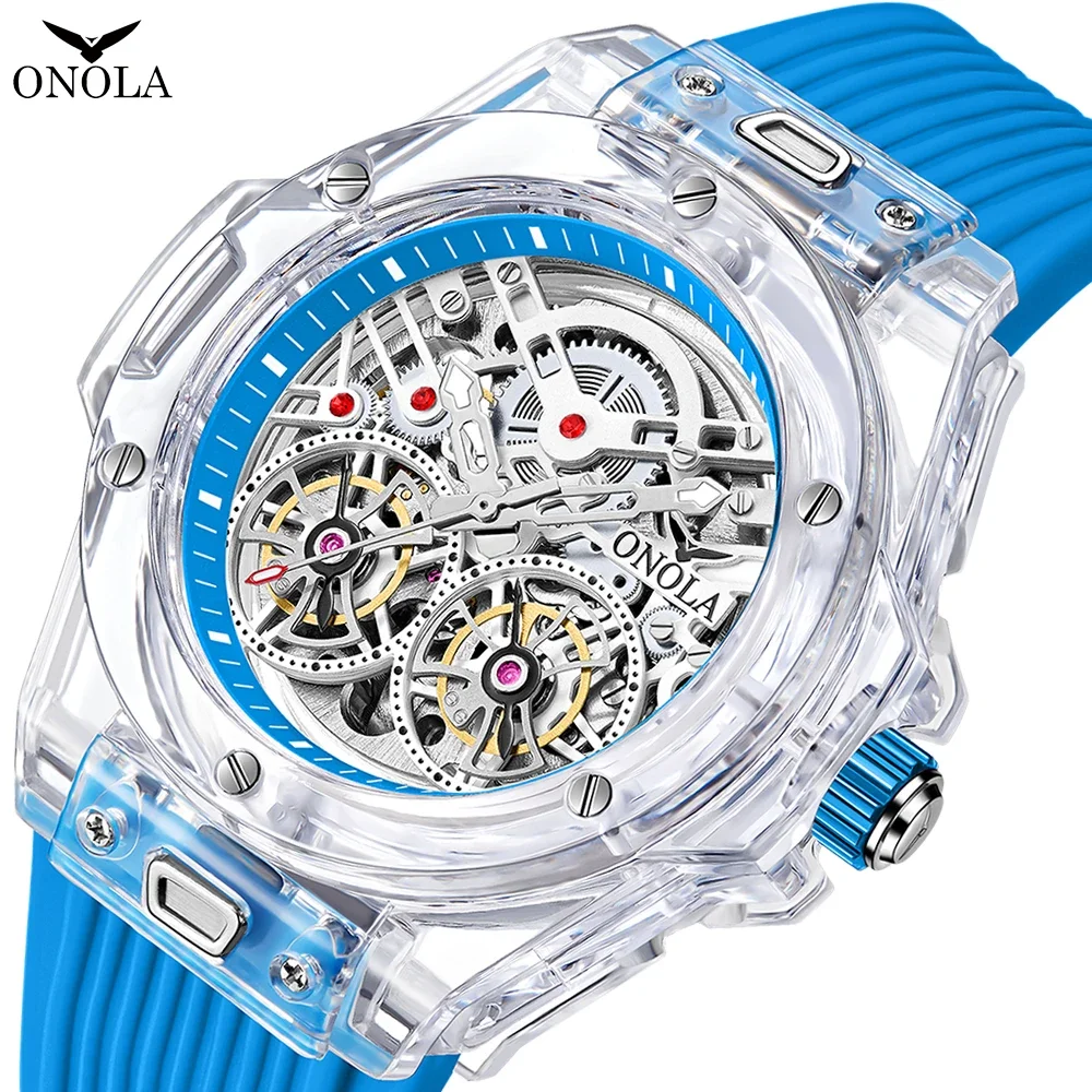 ONOL-A Hollow Full Automatic Luxury Watches for Men