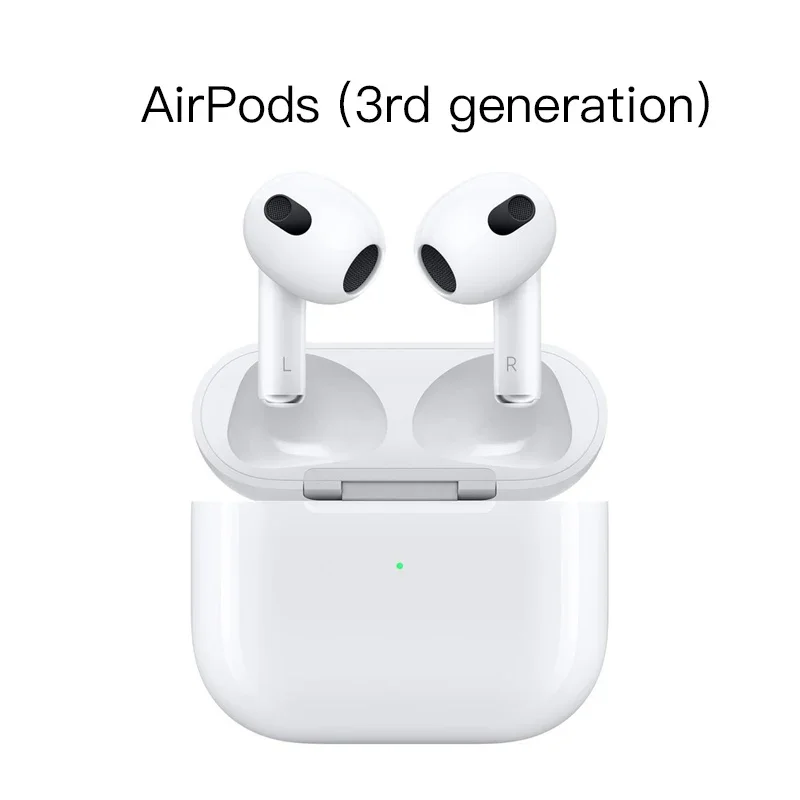 

2024 Original Apple AirPods 3 Adaptive EQ H1 Earphone Chip Wireless Bluetooth Earphone Spatial Audio with Dynamic Head Tracking